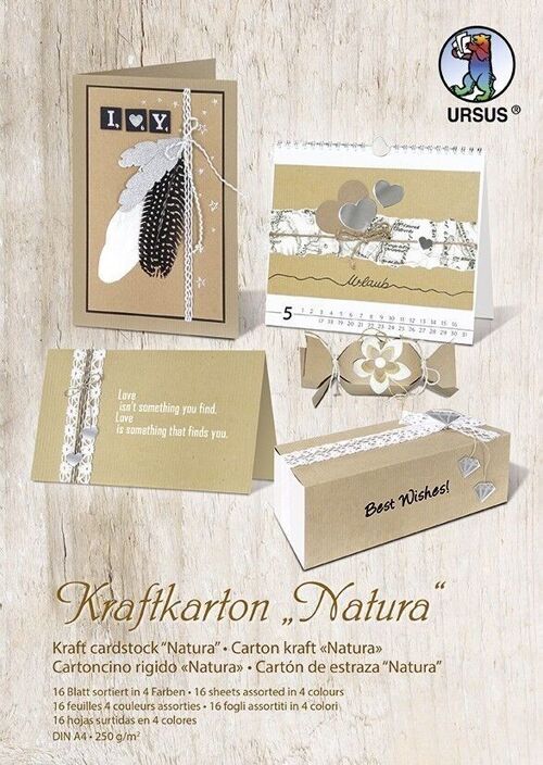 Kraftkarton "Natura", DIN-A4-Block