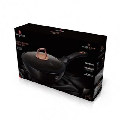 Deep frypan with lid, 24 cm, Black Rose Collection