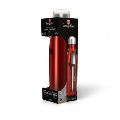 Vacuum flask, bottle shape, 0,5L, burgundy