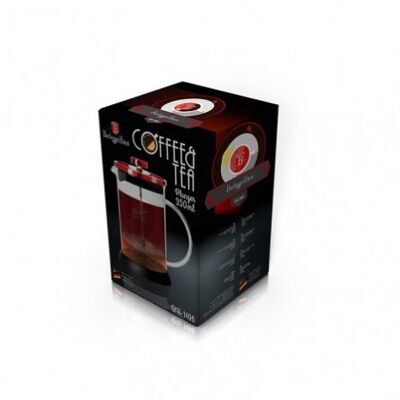 Coffee & tea plunger, 350 ml, burgundy