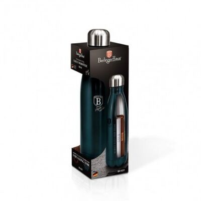 Vacuum flask, bottle shape, 0,5L, aquamarine