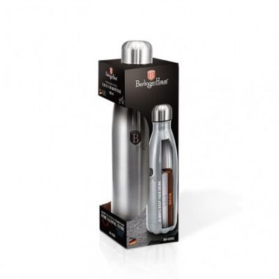 Vacuum flask, bottle shape, 0,5L, stainless steel