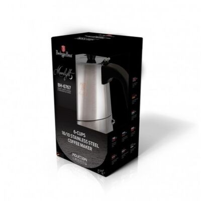 Coffee maker, 6 cups, stainless steel

GOOD FOR INDUCTION