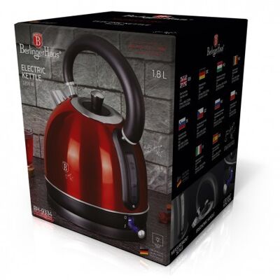 Electric kettle, burgundy