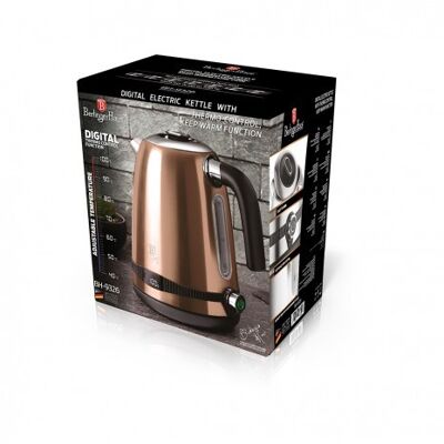 Digital electric kettle, rose gold