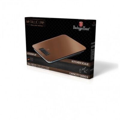 Digital kitchen scale, capacity 5 kg, rose gold