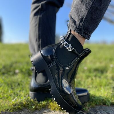 ASSIA BLACK RAIN BOOTS 36 TO 41