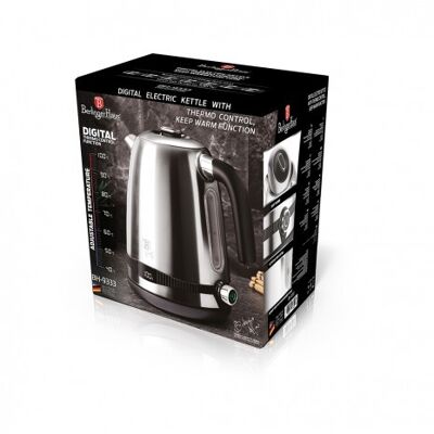 Digital electric kettle, stainless steel