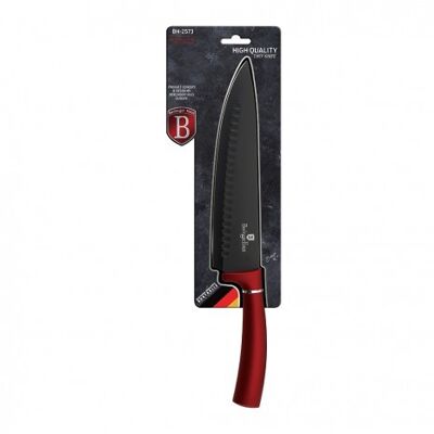Chef knife, 20 cm, burgundy