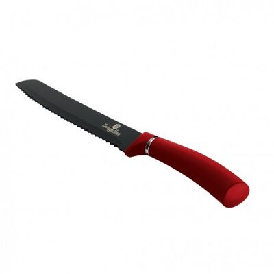 Bread knife, 20 cm, burgundy