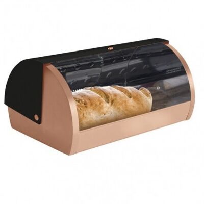 Bread box, black- rose gold