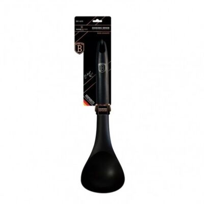 Cooking spoon, black- rose gold