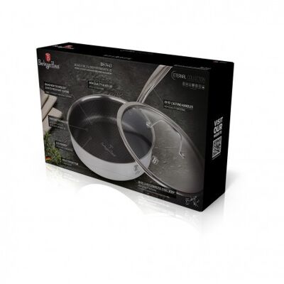 Deep frypan with lid, 24 cm, Eternal Collection