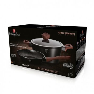 4 pcs cookware set, Ebony Rosewood Collection