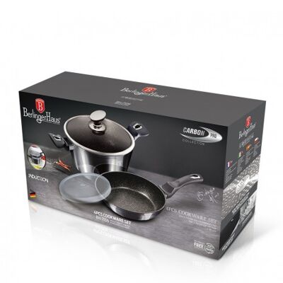 4 pcs cookware set, Metallic Line Carbon Pro Edition