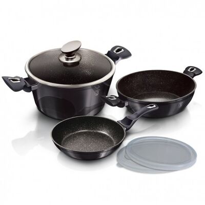 6 pcs cookware set, Metallic Line Carbon Pro Edition