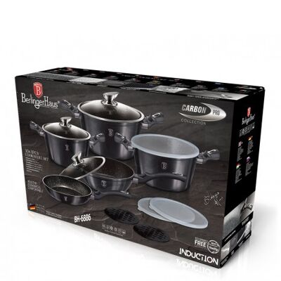 13 pcs cookware set, Metallic Line Carbon Pro Edition