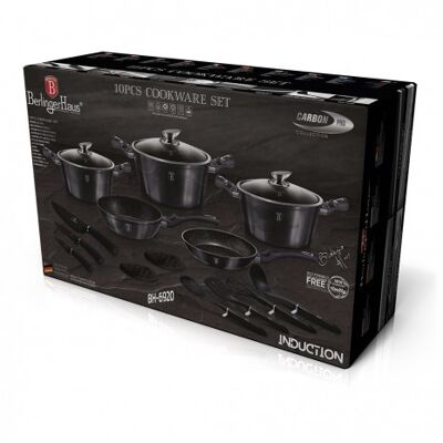 17 pcs cookware set, Metallic Line Carbon Pro Edition