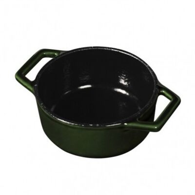 Mini pot, 12 cm, cast iron, emerald