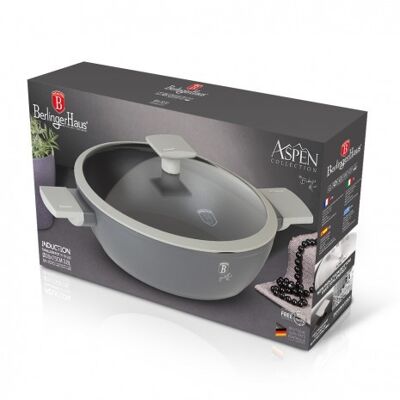 Shallow pot with lid, 28 cm, Aspen Collection

FULL INDUCTION
