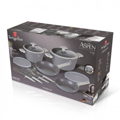 12 pcs cookware set, Aspen Collection

FULL INDUCTION