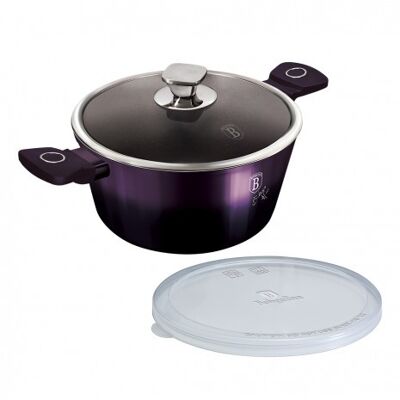 Casserole with lid, 24 cm, Purple Eclipse Collection