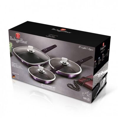 6 pcs frypan set, Purple Eclipse Collection