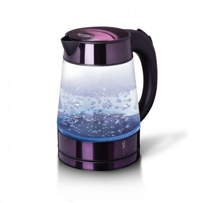 Electric glass kettle, purple