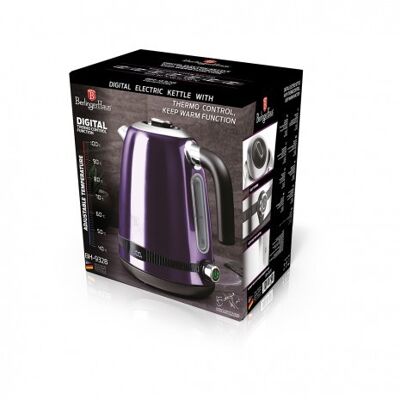 Digital electric kettle, purple