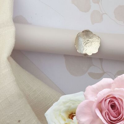Anello in argento sterling con fiore di rosa piccolo - Confezione al dettaglio di 5 diverse dimensioni