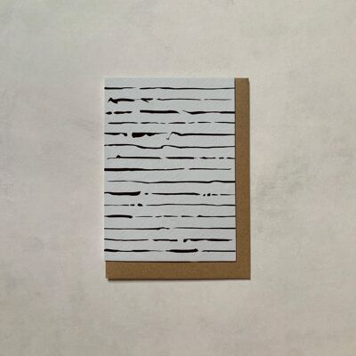 Marea Tarjetas De Felicitación | A6 | Tarjetas en blanco | Tarjetas minimalistas | Abstracto