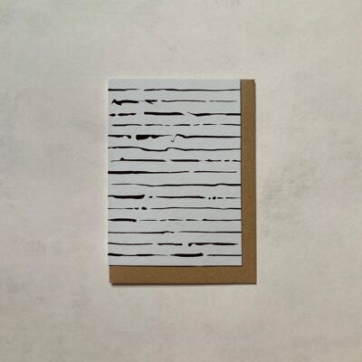 Marea Tarjetas De Felicitación | A6 | Tarjetas en blanco | Tarjetas minimalistas | Abstracto