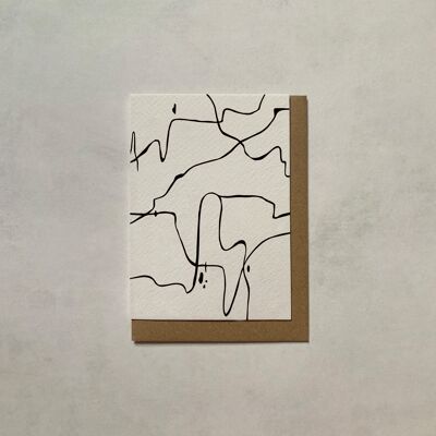 Sierra Gretting Tarjetas | A6 | Tarjetas minimalistas | Tarjetas en blanco