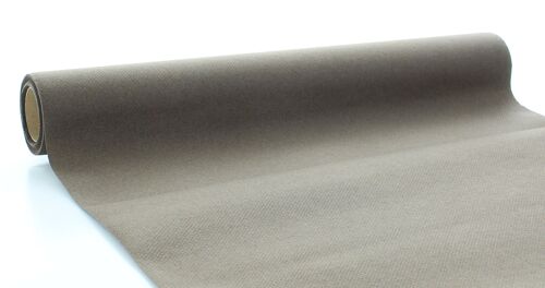 Einweg Tischläufer Braun aus Linclass® Airlaid 40 cm x 4,80 m, 1 Stück