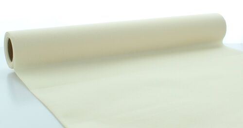Einweg Tischläufer Creme aus Linclass® Airlaid 40 cm x 4,80 m, 1 Stück
