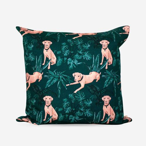 Golden Dog Cushion Cover