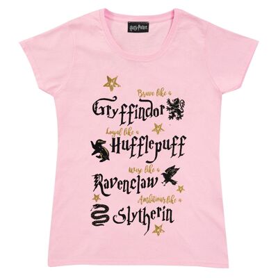 Harry Potter Brave Loyal Wise Ambitious Girls T-Shirt