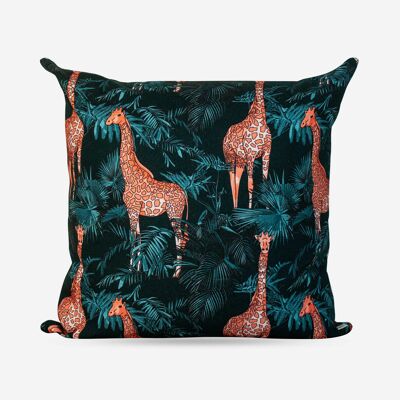 Housse de coussin girafe