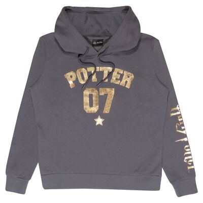 Harry Potter Gold Foil Potter 07 Adults Pullover Hoodie