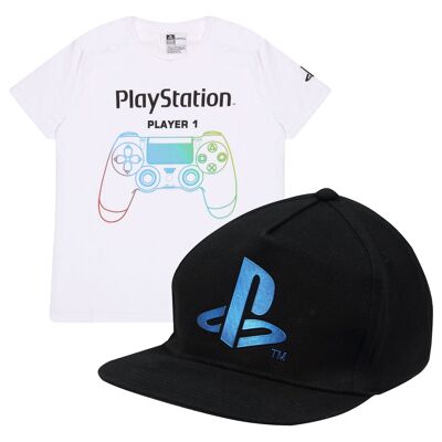 PlayStation Game Over Kids T-Shirt and Cap Set