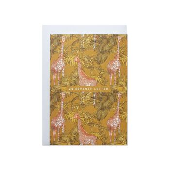 Carte de voeux girafe (paquet de 6) 2