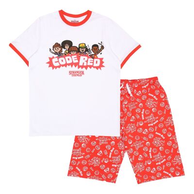 Stranger Things Code Red Cartoon Characters Kids Short Pyjamas Set