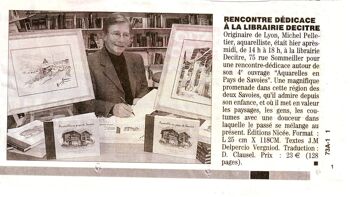 Livre d'artiste "Aquarelles en Pays de Savoies" par Michel PELLETIER édité par Les Editions Nicée (Lyon - FRANCE) 6