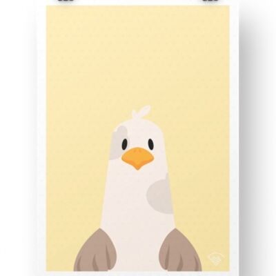 Seagull Poster - Yellow