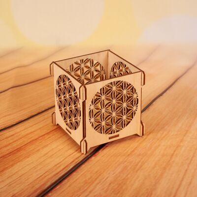 Tea light holder / lantern flower of life