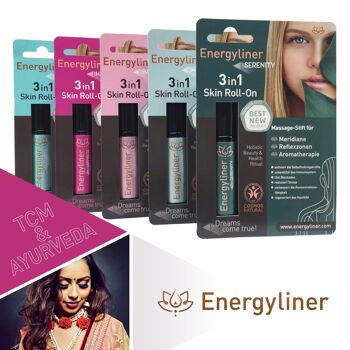 Energyliner Bonheur / Roll On de Massage 3 en 1 / 10ml / Vegan / avec brochure utilisateur détaillée 7