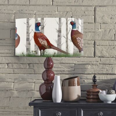 Lampshade pack of 3 mixed sizes, Pheasant country lodge