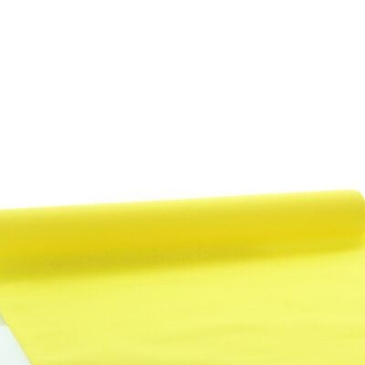 Chemin de table jetable jaune en Linclass® Airlaid 40 cm x 4,80 m, 1 pièce