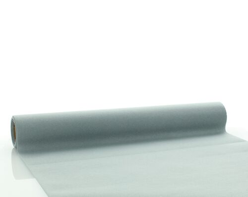 Einweg Tischläufer Grau aus Linclass® Airlaid 40 cm x 4,80 m, 1 Stück