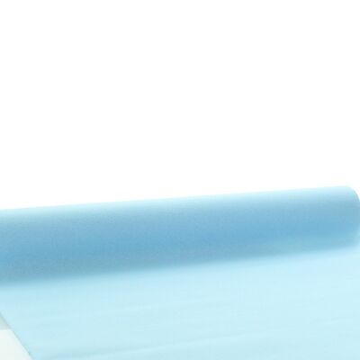 Chemin de table jetable bleu clair en Linclass® Airlaid 40 cm x 4,80 m, 1 pièce